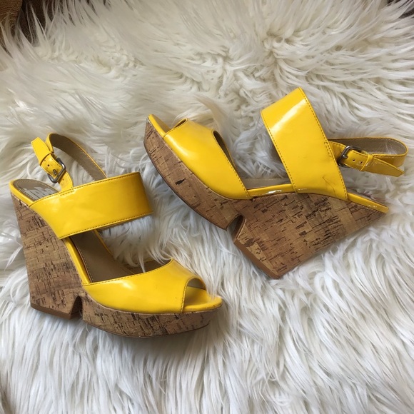 free press Shoes - Free Press Yellow Wedges
